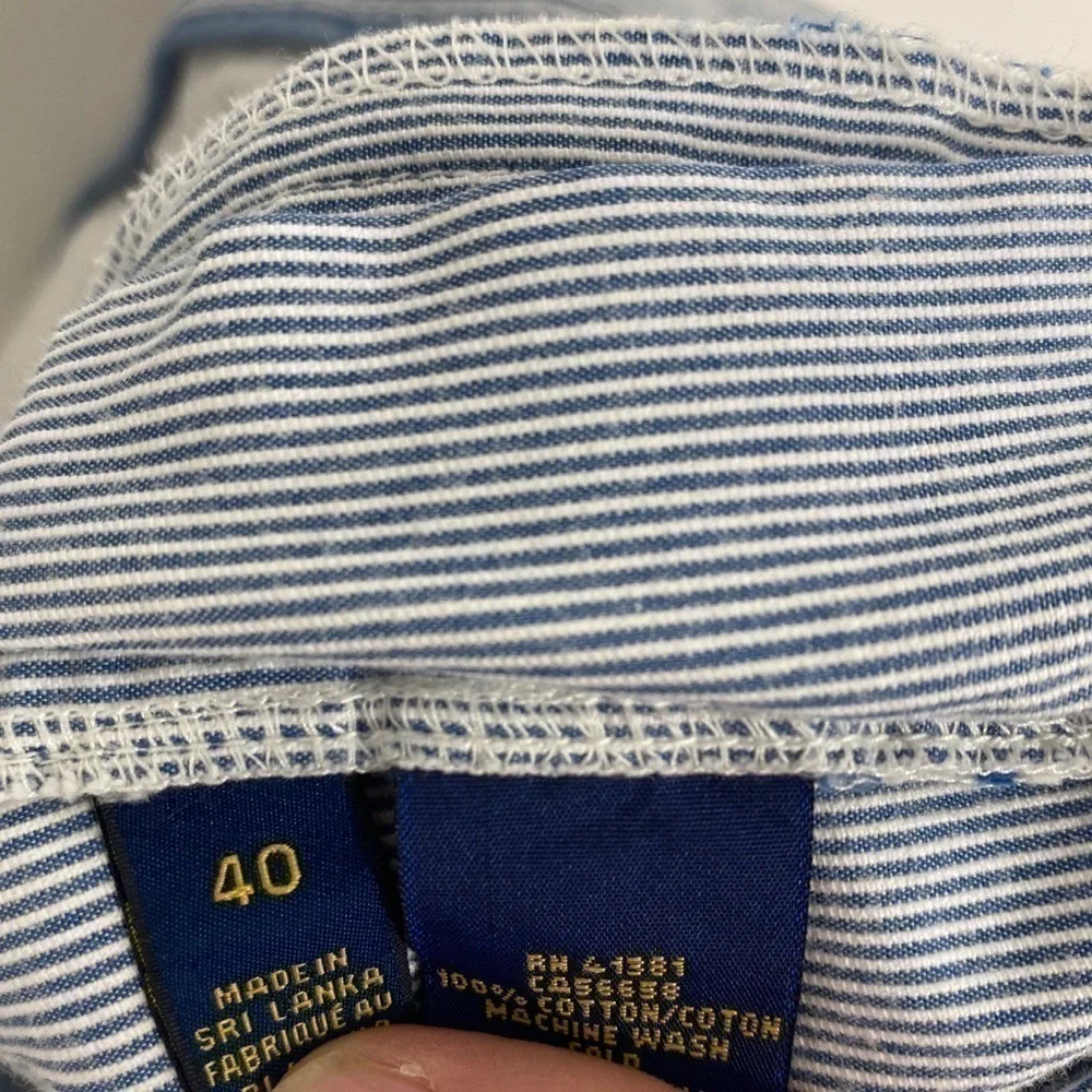 Polo Ralph Lauren Blue Pin Striped Shorts Men’s 40